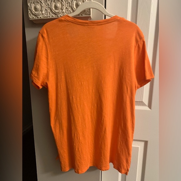 Ralph Lauren Bright Orange Short Sleeve Tee - SZ L - Picture 3 of 4